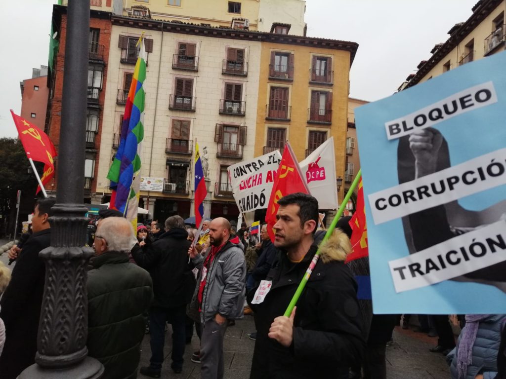 Madrileños rechazaron la presencia de Juan Guaidó en la capital española