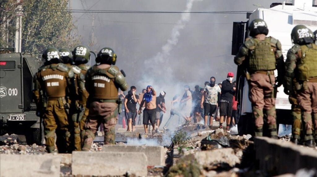 Protestas a favor de la reforma de las AFP